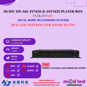 HUIDU HD-A6L SYNCH & ASYNCH PLAYER BOX  FULL COLOR
